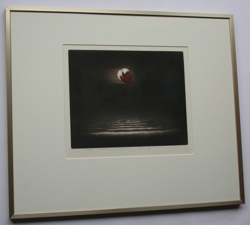 Madeleine Leddy, aquatint ets, 'Something in the air..' 1983, gesigneerd kopen? Bied vanaf 40!