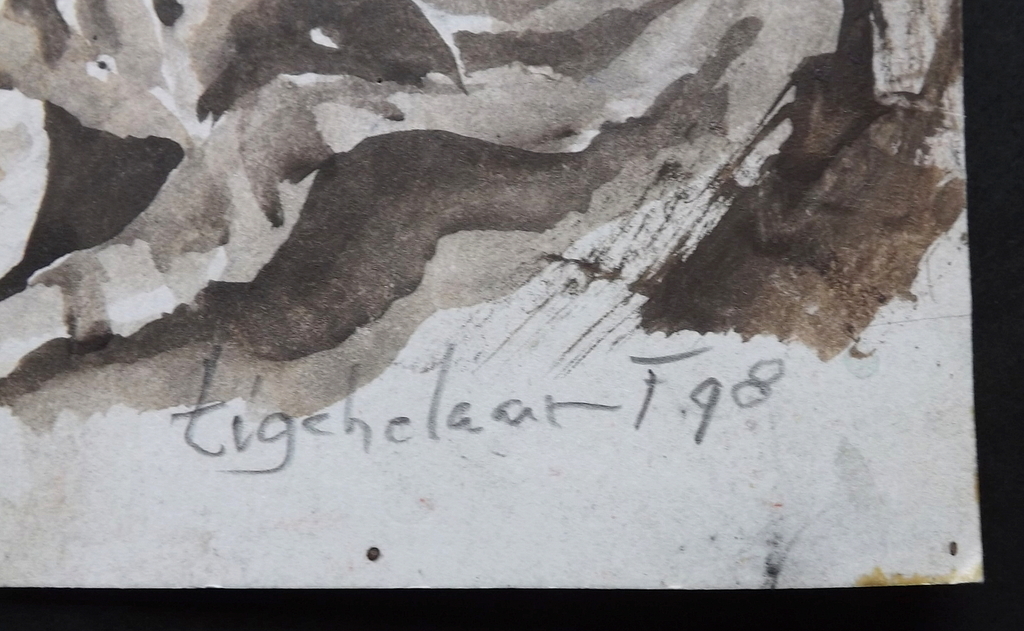 Andre A. Tigchelaar - aquarel / inkt - gesigneerd - 1998 kopen? Bied vanaf 1!