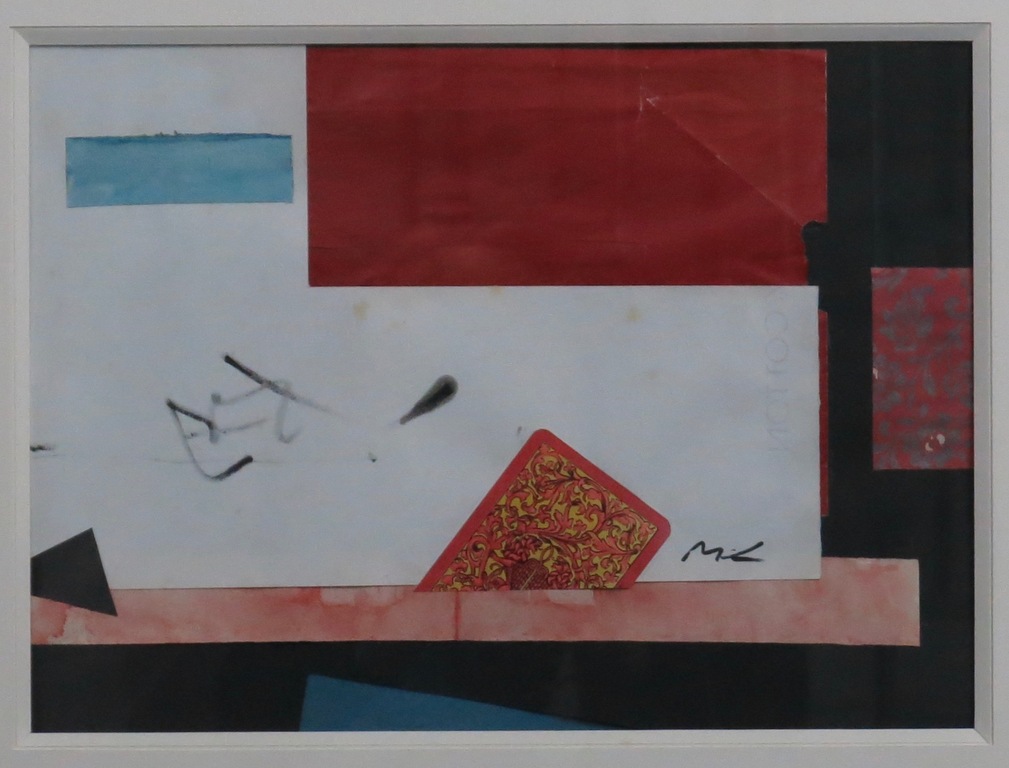 Mark Kolthoff: Collage op papier, Zonder titel - Ingelijst kopen? Bied vanaf 1!