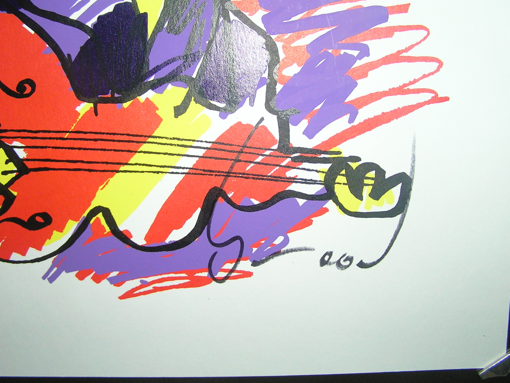 Herman Brood - Originele Handgesigneerde Zeefdruk: "Elvis" Met HBM certificaat. kopen? Bied vanaf 175!