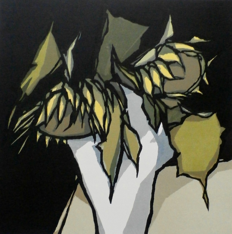 Fon Klement - grote boardsnede: Les Tournesois - 1992 verkocht voor € 245!