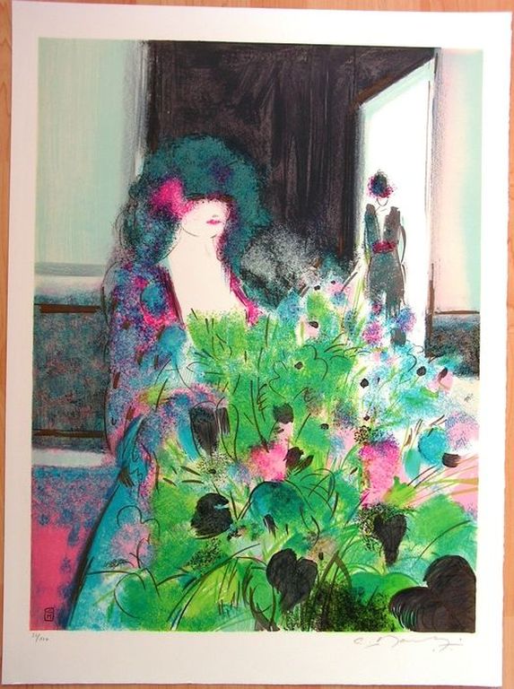 Claude Manoukian - litografie  -  L'Espagnole kopen? Bied vanaf 40!