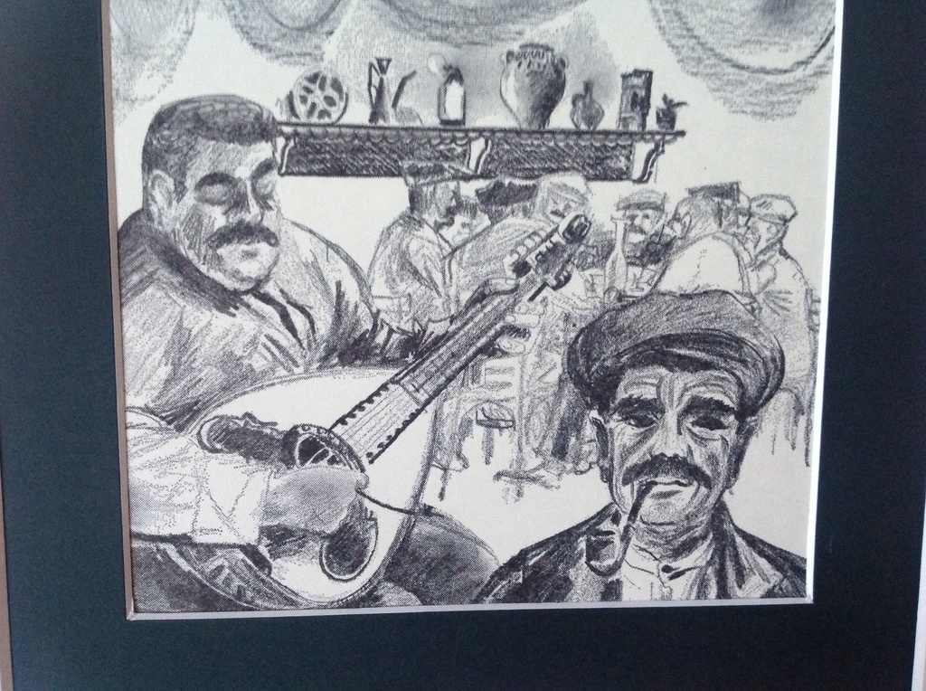 Cees Bantzinger: potloodtekening, verpozing in visserskroeg kopen? Bied vanaf 1!