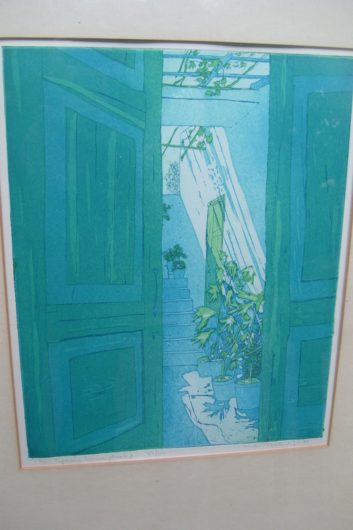 Lucie Meulendijks, kleur-litho, een spaans binnen plaatsje'85 verkocht voor € 50!
