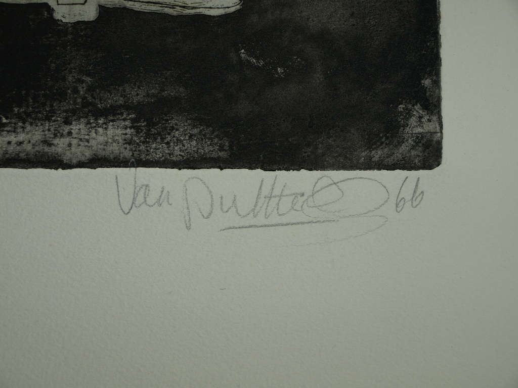 Theodoor Herbert van Putten – Ets – Op bezoek bij ome Pilatus – 1966 kopen? Bied vanaf 1!