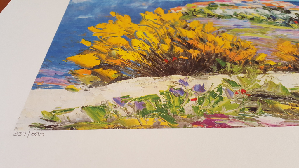 Village sur la Collin - Grote Lithografie - gesigneerd en genummerd - oplage 390 kopen? Bied vanaf 5!