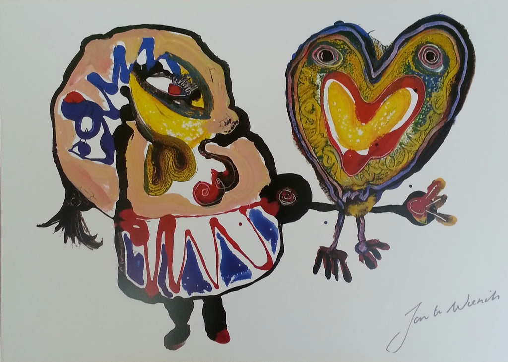 Jan te Wierik, Boek met kunstprenten van Jan te Wierik inclusief 4 losse kunstprenten kopen? Bied vanaf 60!