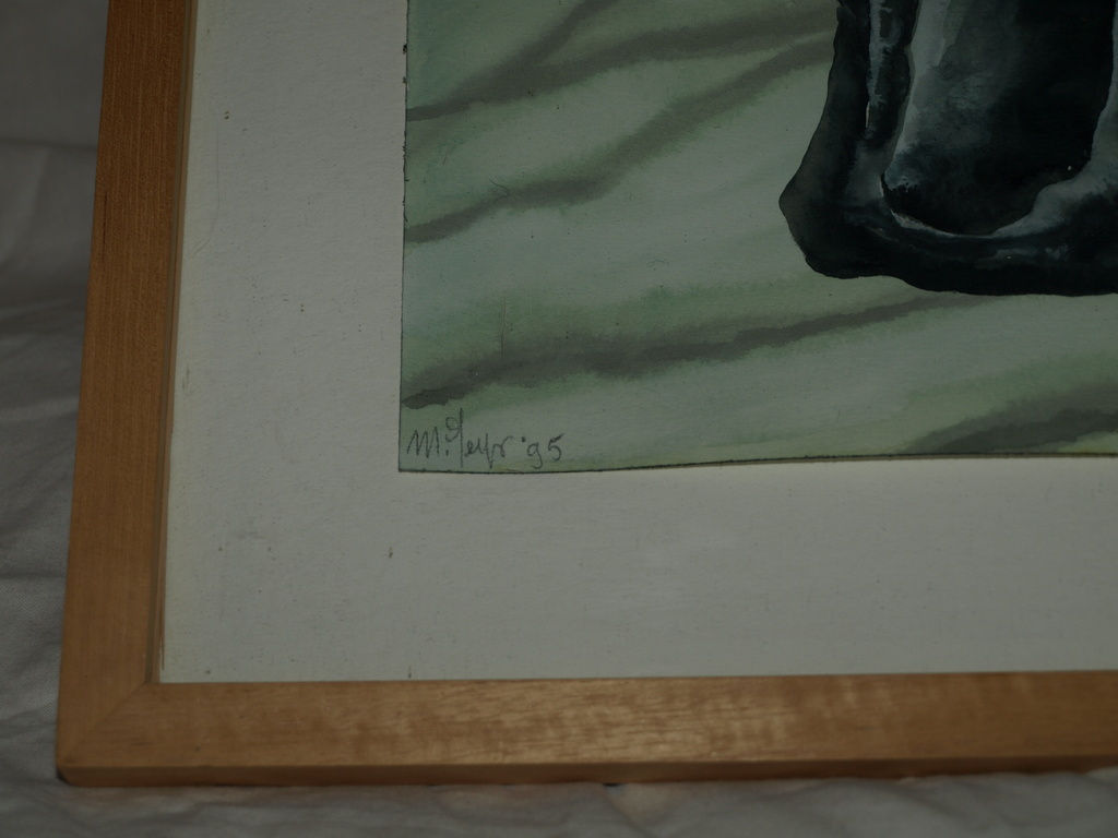 MAREIKE GEYS – Aquarel – Rots – Gesigneerd & ingelijst – 1995 kopen? Bied vanaf 75!