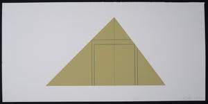 Robert Mangold - Zeefdruk, Driehoek kopen? Bied vanaf 1!