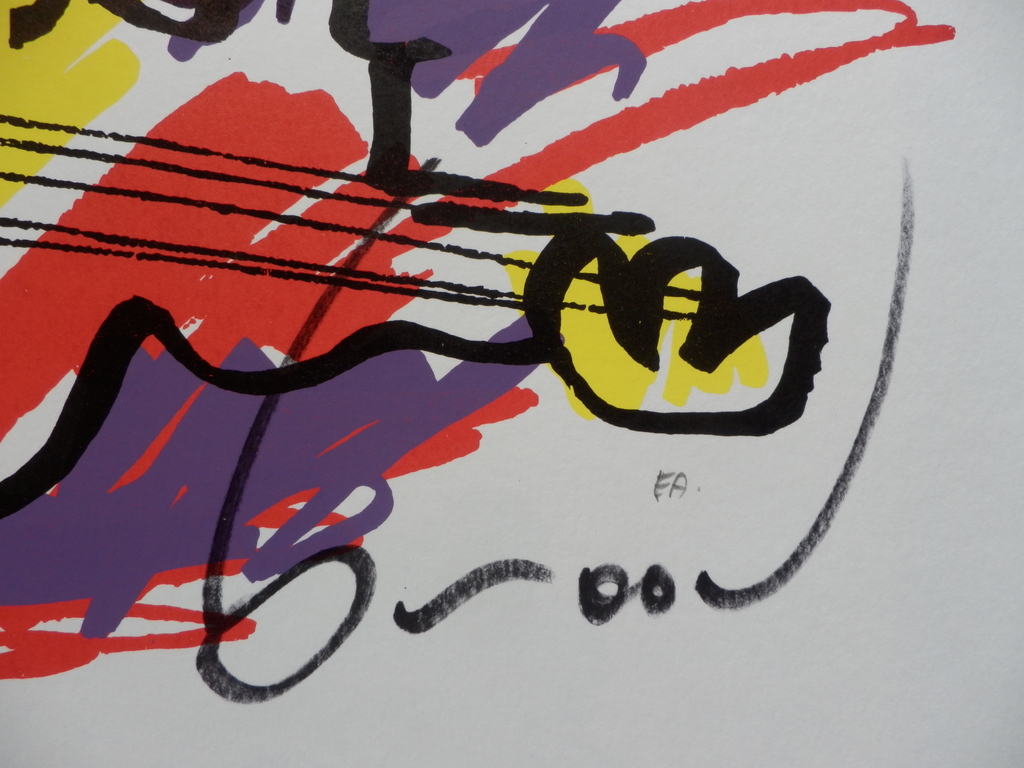 HERMAN BROOD, Gelimiteerde en HANDGESIGNEERDE Zeefdruk  ELVIS kopen? Bied vanaf 150!