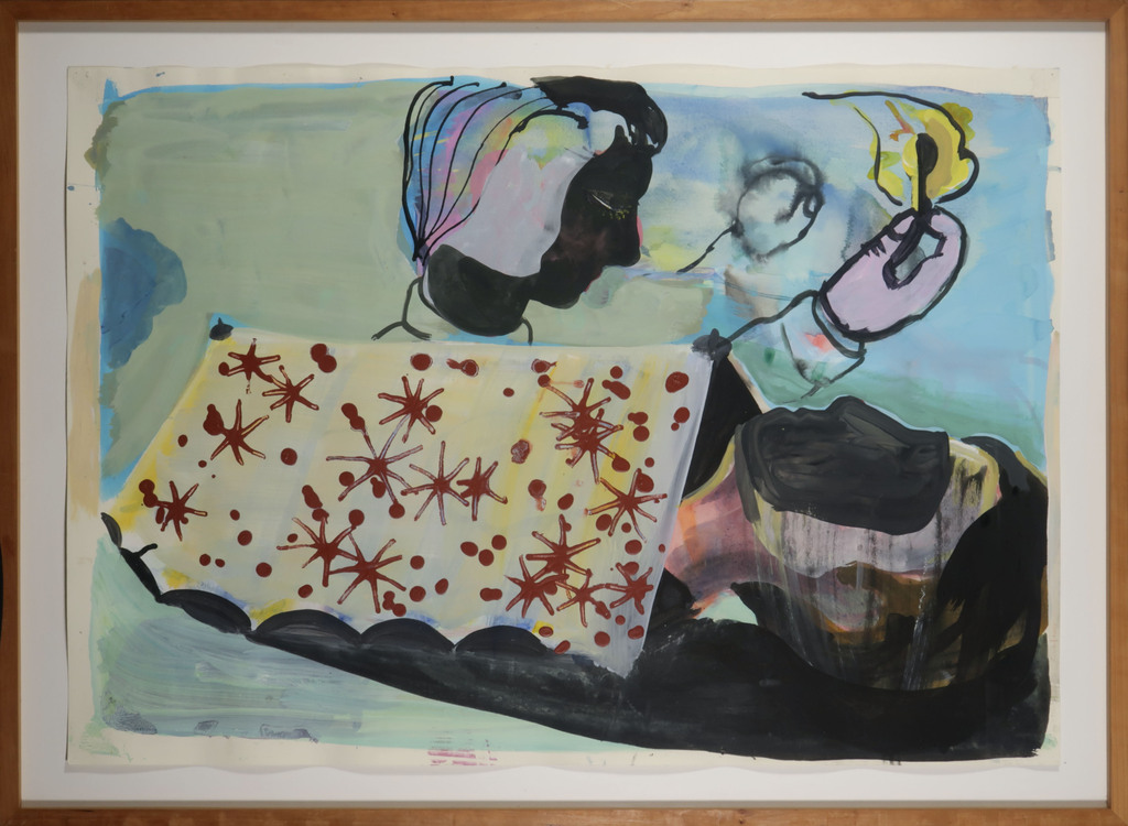 Rinke Nijburg: Gouache, Lucifer - Ingelijst (Groot) verkocht voor € 240!