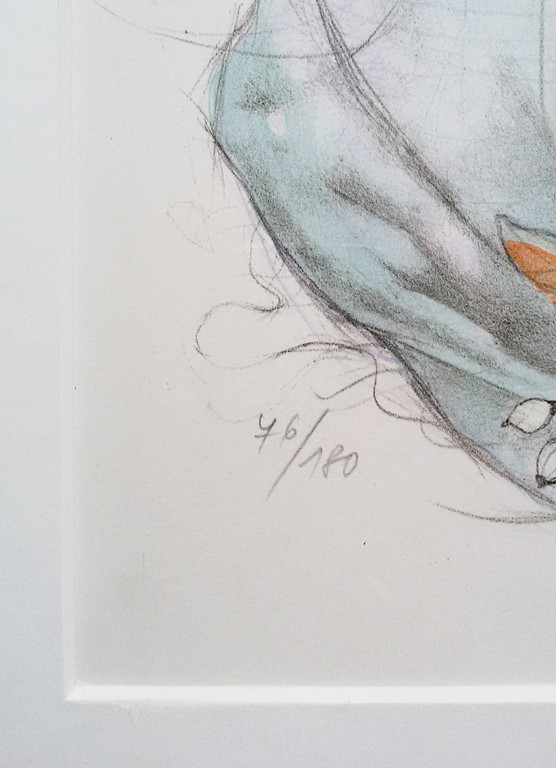 Duitse school - Der Sterne nahe, litho (mooi ingelijst, groot!) kopen? Bied vanaf 1!