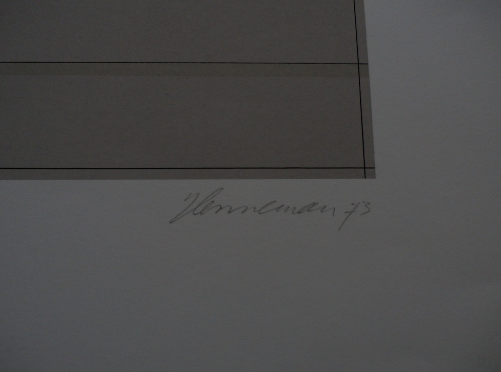 Jeroen Henneman - zeefdruk: kraan en waterstraal - gesigneerd - 1973 kopen? Bied vanaf 55!