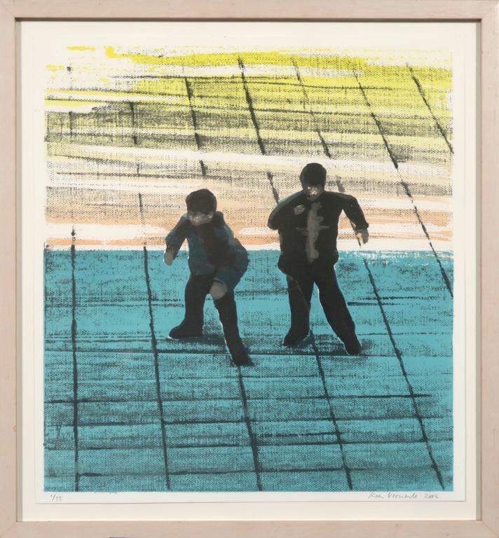 Koen Vermeule: Zeefdruk, Zonder titel - Ingelijst kopen? Bied vanaf 50!