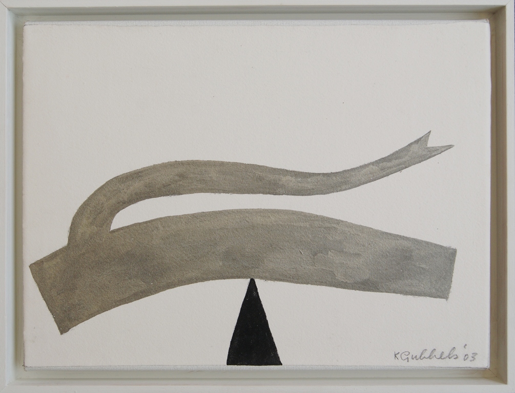 Klaas Gubbels origineel werk op papier/doek - 2003 verkocht voor € 750!