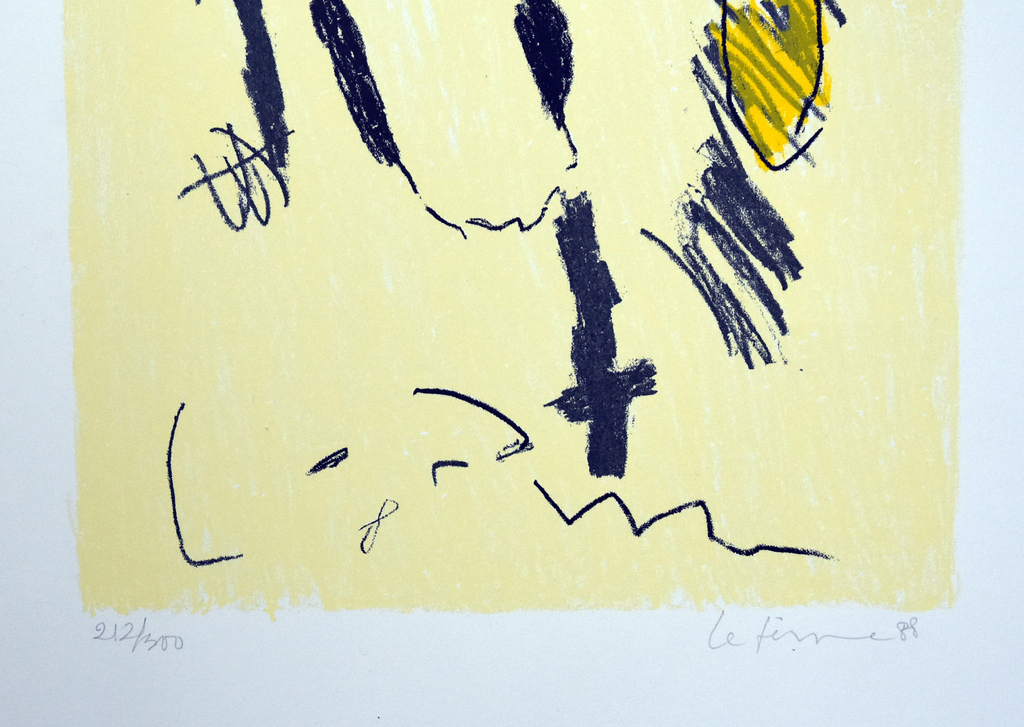 Charlotte Le Fevre ,litho # COMPOSITIE # 1988, handgesigneerd/genummerd kopen? Bied vanaf 1!