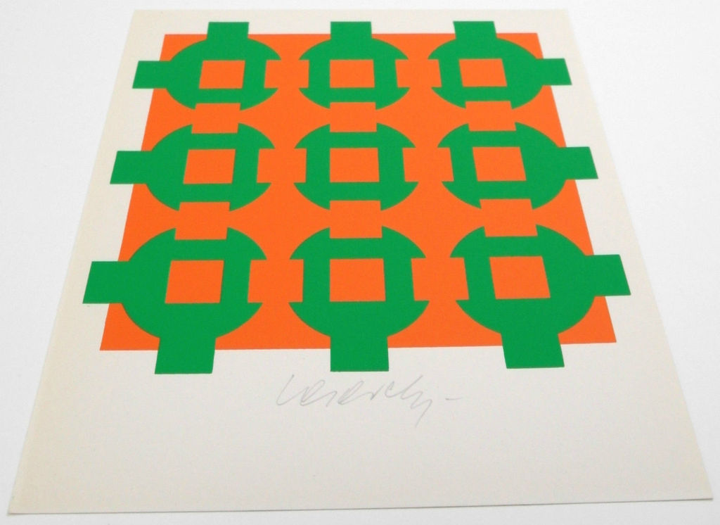 Victor Vasarely - zeefdruk - 1967 - gesigneerd kopen? Bied vanaf 150!