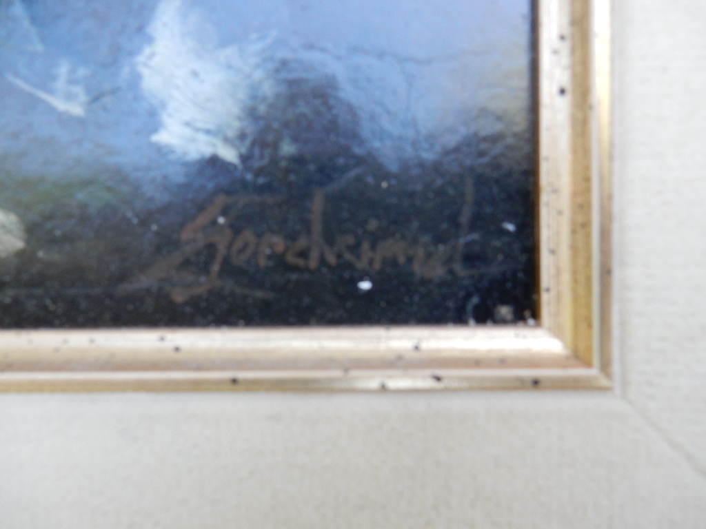 Theo Goedvriend, stilleven/bloemen, olieverf op schilderskarton,r.o. gesigneerd kopen? Bied vanaf 75!