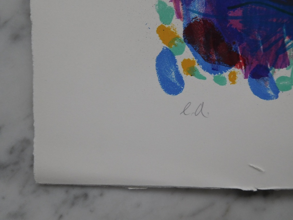 Albert Niemeyer en Rik van Iersel, Zeefdruk, 1990, Gesigneerd kopen? Bied vanaf 150!