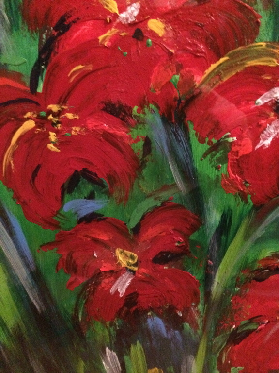 Onbekende kunstenaar - Bloemen (olieverf op papier) kopen? Bied vanaf 25!