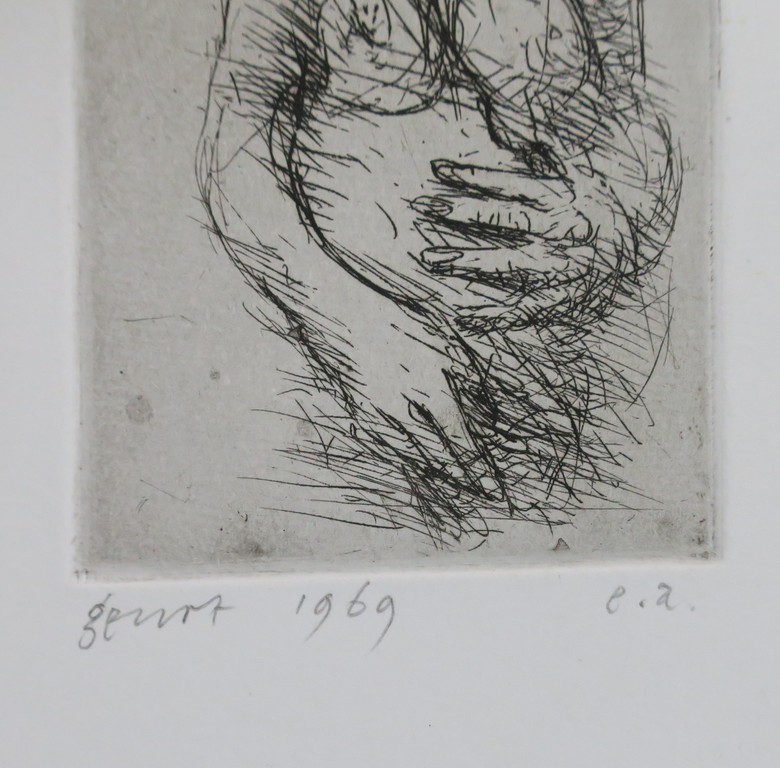 Geurt van Dijk: Ets, Vogel-vrouw kopen? Bied vanaf 1!