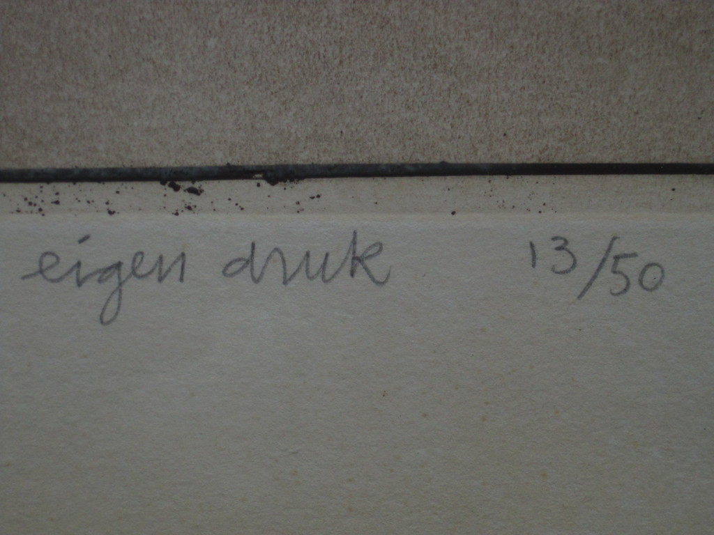 Figuratieve abstractie van Ton van Os (1941-) Ets Aquatint IV "Broken Mirror" 72 kopen? Bied vanaf 1!