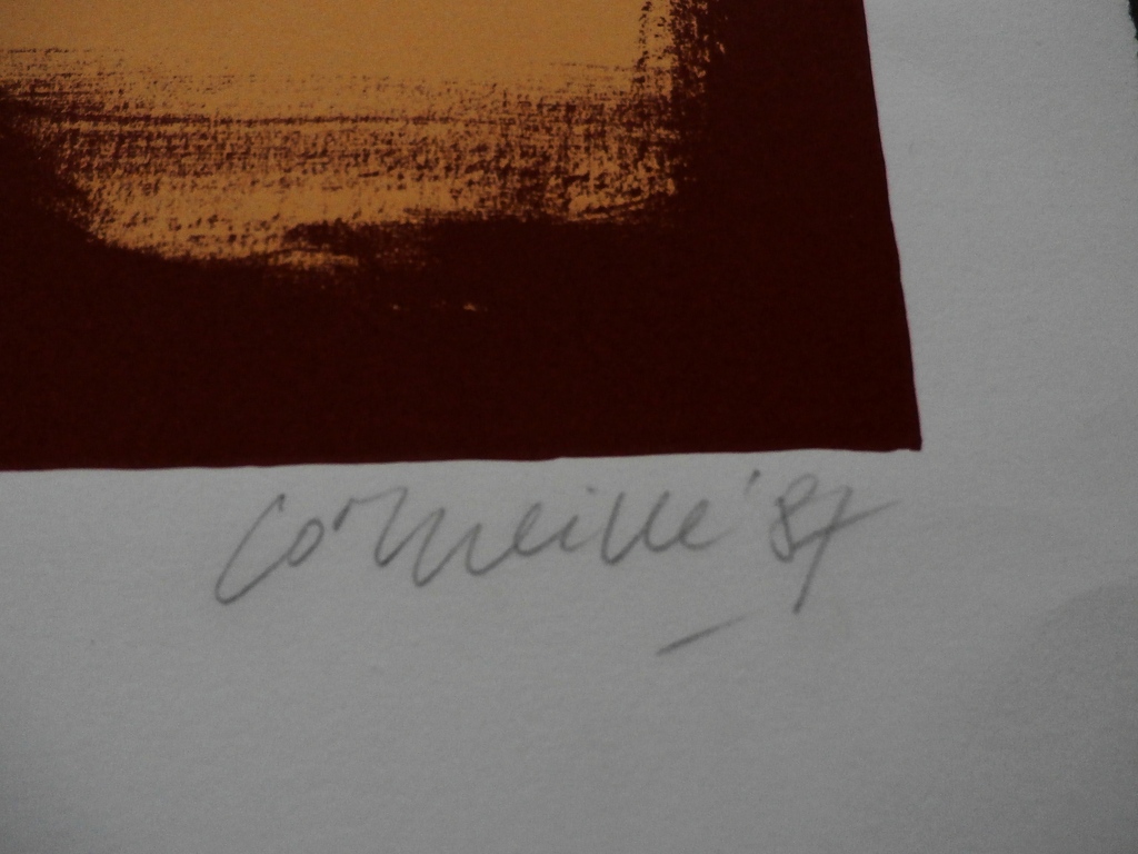 Corneille - grote litho - 1987 kopen? Bied vanaf 395!
