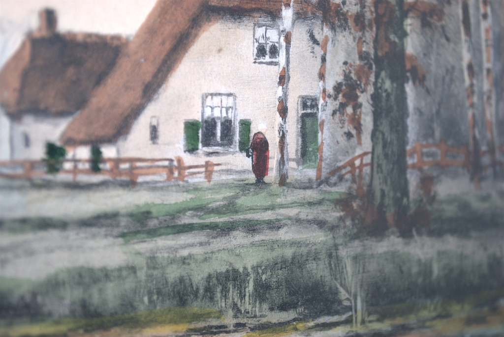 Najaarsstemming - handgekleurde litho topkwaliteit - leerling HW Mesdag kopen? Bied vanaf 40!