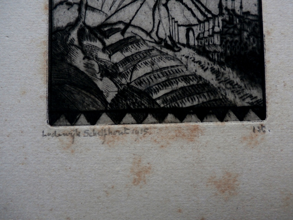 Lodewijk Schelfhout - ets - 1915 kopen? Bied vanaf 60!