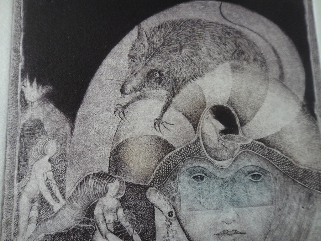 Eva Haskova, ets, Fantasievoorstelling I kopen? Bied vanaf 1!