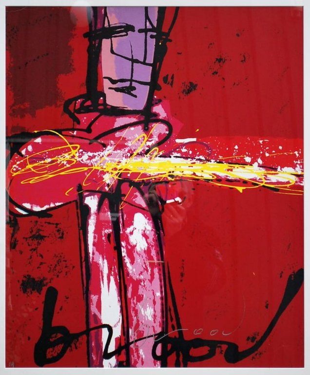 Herman Brood,  Purple Haze zeefdruk verkocht voor € 450!