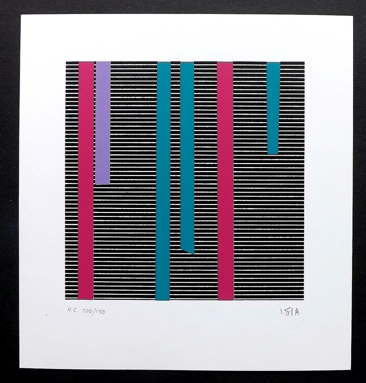 Isia Leviant - 3x Op-Art litho -  kopen? Bied vanaf 1!