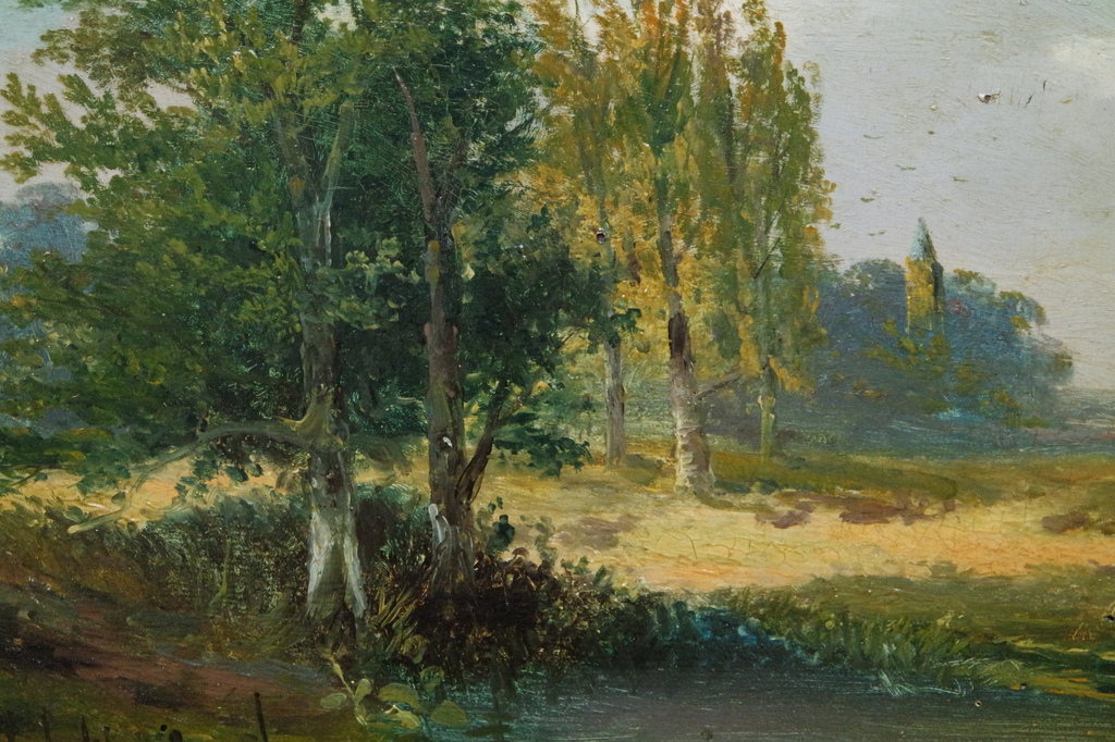 Hermanus Jan Hendrik Rijkelijkhuijsen (1813-1883)-olieverf op paneel - landschap kopen? Bied vanaf 390!