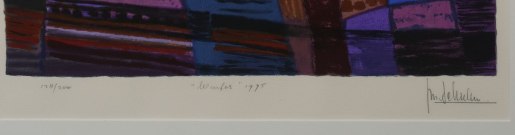 Ton Schulten: Zeefdruk, Winter - Ingelijst kopen? Bied vanaf 200!