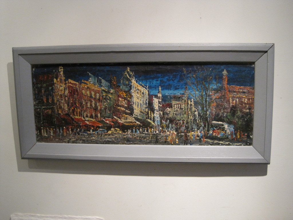 Arnoldus Oldenhave 1905-1997 olieverf Rembrandsplein Amsterdam 1950 kopen? Bied vanaf 90!
