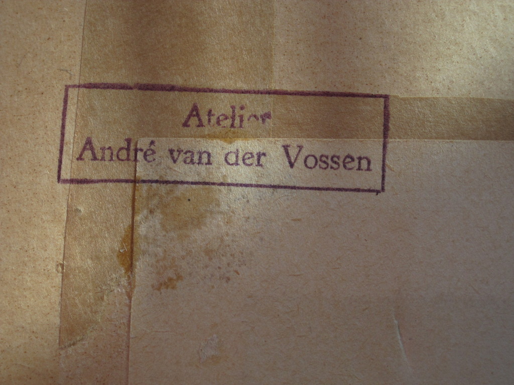 Zeldzaam figuratieve houtskooltekening "dorp aan rivier" gesigneerd AvdV kopen? Bied vanaf 1!