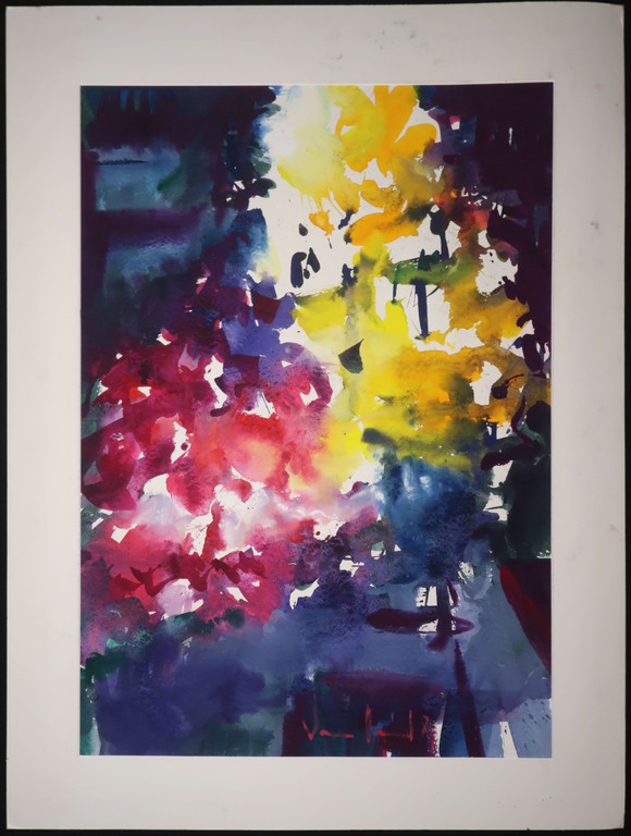 Walter van Oel: Aquarel, Z.T. (Groot) kopen? Bied vanaf 80!