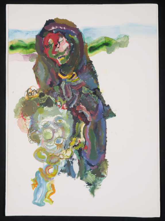 Marijke Mink: Gouache en acryl op papier, Zonder titel kopen? Bied vanaf 35!