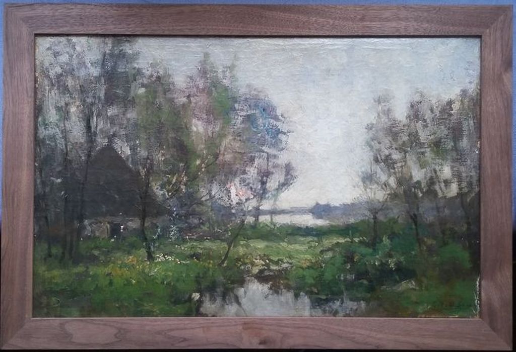 ERD Schaap (1862-1939) - Boerderij - olieverf op doek - gesigneerd  kopen? Bied vanaf 195!