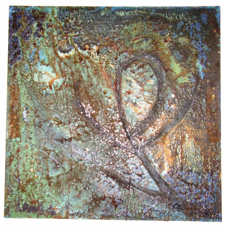 Matt Lamb - olieverf op doek -  Abstract. gesigneerd - 2006. Topstuk! verkocht voor € 850!