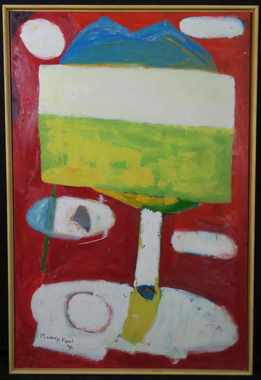 Meertje Kaal: Olieverf op doek, Vergezicht in hoofd - Ingelijst (groot) kopen? Bied vanaf 50!