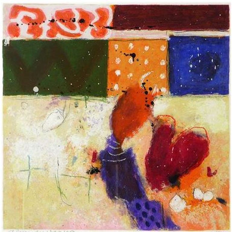 Alexander Vogels, zeefdruk: Zonder titel verkocht voor € 60!