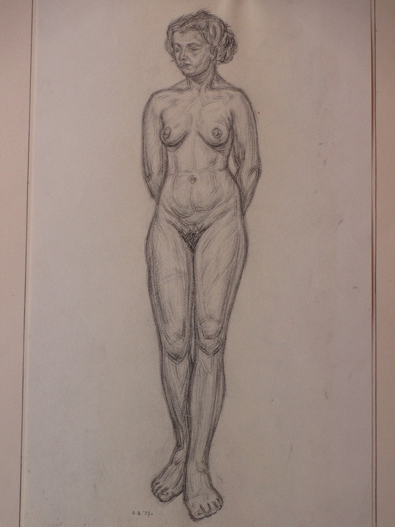 Rudolf Bremmer - Rudolf Bremmer, Staand naakt, Tekening '37 kopen? Bied vanaf 1!