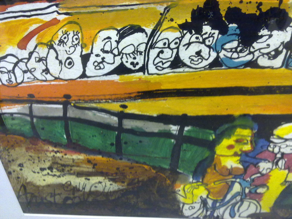 Guy Olivier "Queensday Amsterdam 1997" Gesign. Gemengde Technieken-Unica........ kopen? Bied vanaf 790!