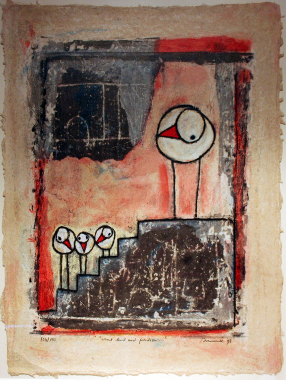 Hans Innemee: tekening op handgeschept papier, About level and position kopen? Bied vanaf 300!