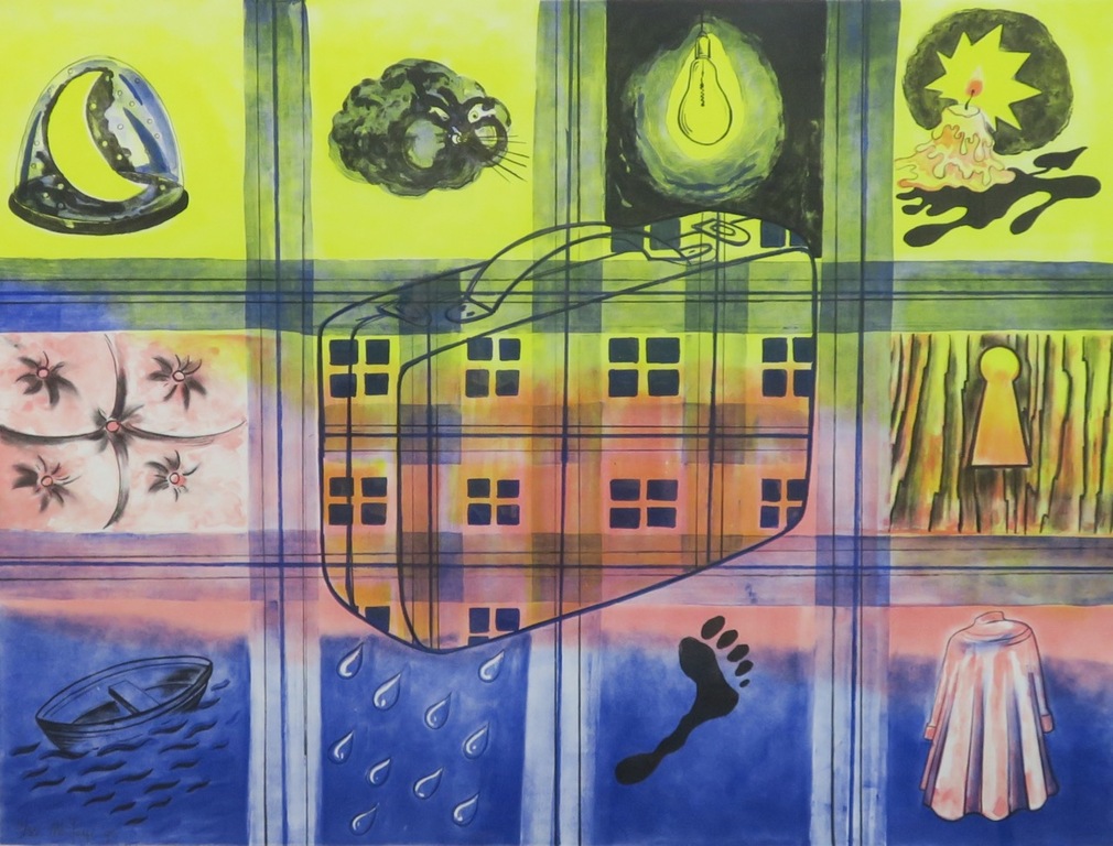 Marieke Geys: Litho, Reiziger save fr.oblivion -Ingelijst  kopen? Bied vanaf 1!