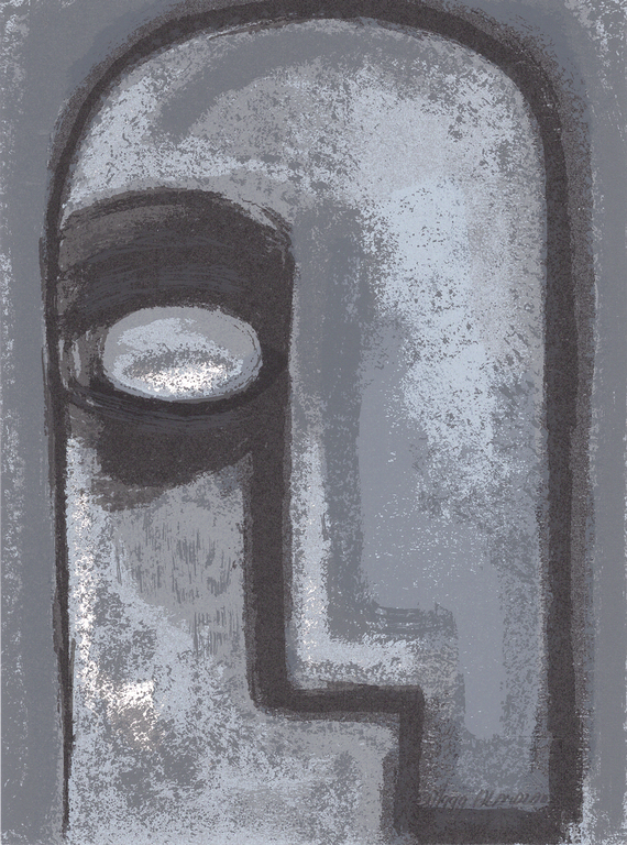 Adriana Landzaat - Portret - Gesigneerde zeefdruk - 1987 kopen? Bied vanaf 10!