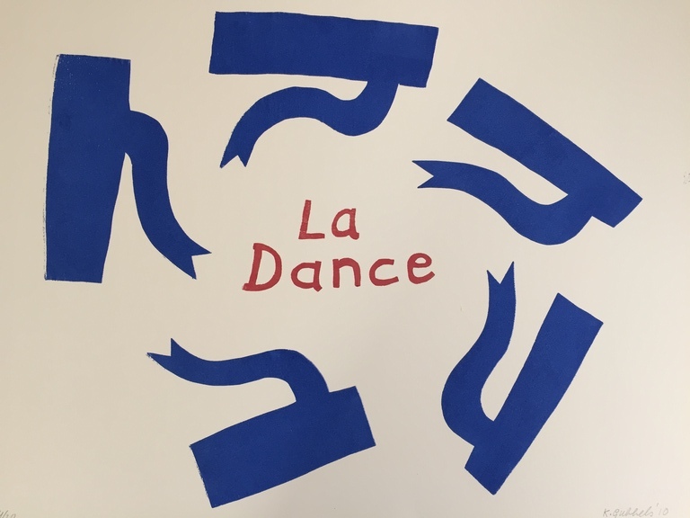 Klaas Gubbels - La Dance - gesigneerde houtdruk - oplage 30 ex. - 2010 verkocht voor € 350!