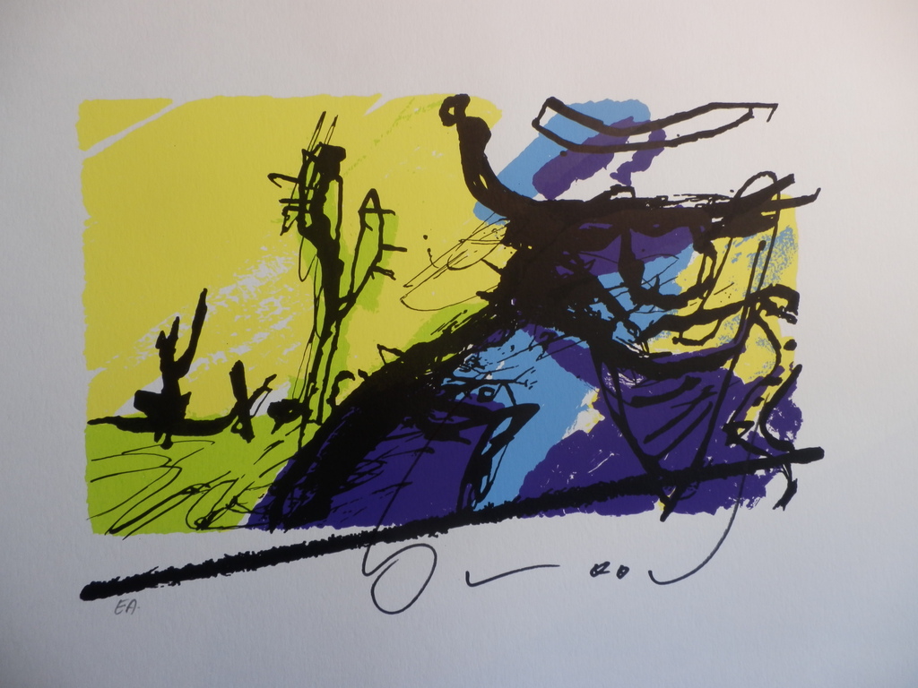 HERMAN BROOD  Gelimiteerde en Handgesigneerde Zeefdruk BONO kopen? Bied vanaf 95!