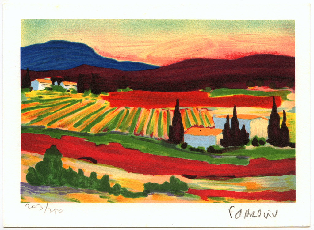 Francois d'Arguin, ‘Petite suite : Les Corbieres’, Litho, handgesigneerd kopen? Bied vanaf 25!